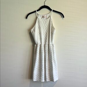 Love...ady Cream Halter Mini Dress Cocktail